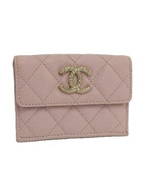 Chanel Small Wallet Ap4319 Pink Caviar